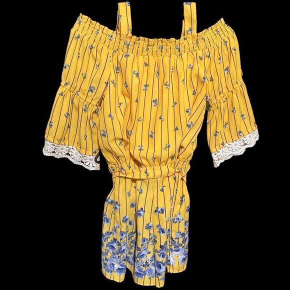 SEQUIN HEARTS GIRLS SILKY ROMPER / SZ: XL - Picture 2 of 8